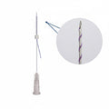 PDO screw thread, 26G x 50mm, twisted, 10pcs, for cheek and temple volumising
