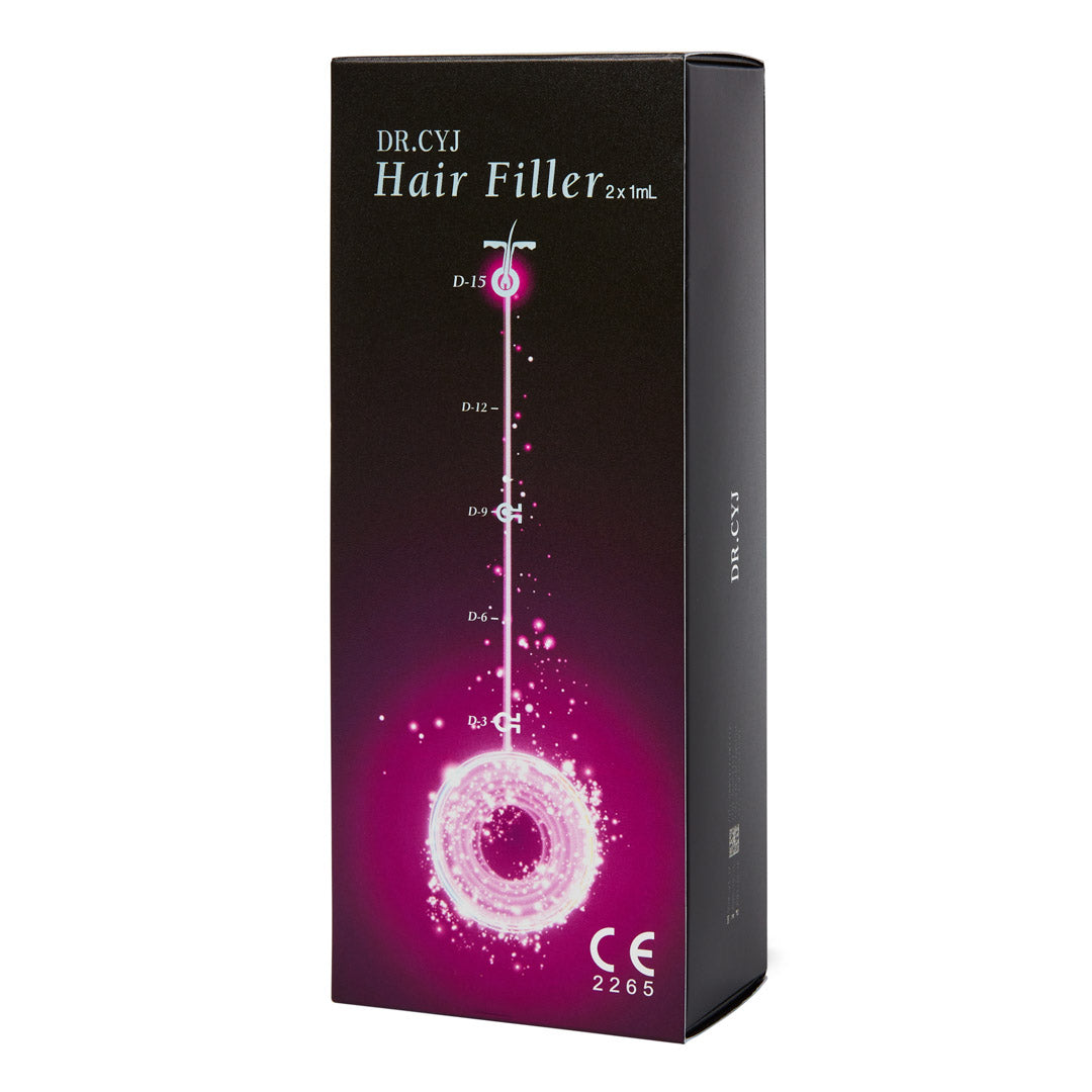 Dr.Cyj Hair Filler, 2x1ml, for scalp rejuvenation, licensed UK aesthetic practitioners