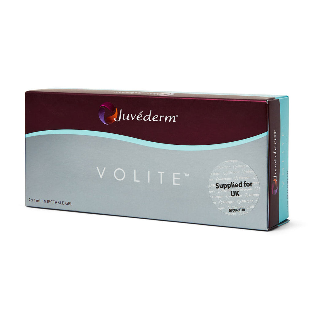 Juvederm Volite skin booster, 2x1ml, hyaluronic acid, for licensed UK aesthetic practitioners