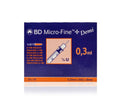 BD 0.3ml insulin syringe with 30G 8mm needle, 100 pack, for UK aesthetic clinics