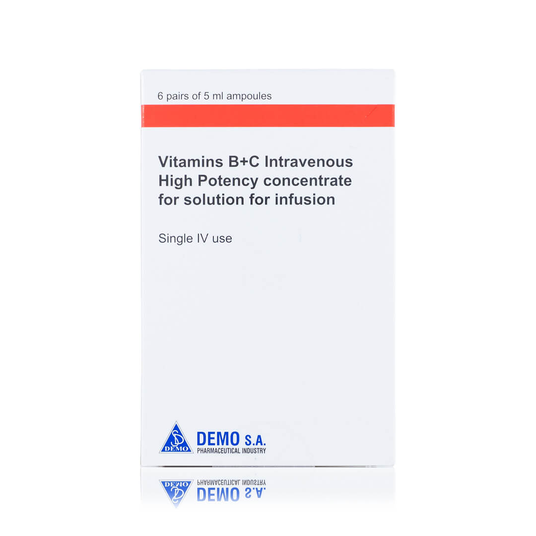 Vitamins B+C Intravenous High Potency concentrate for solution for infusion