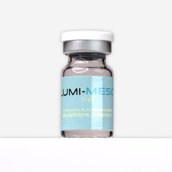 LUMI-MESO BRIGHT microneedling serum, single 5ml vial, brightening sample for professional clinics