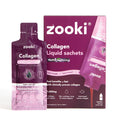 ZOOKI Super Strength collagen 11,000mg, blackcurrant sachets, 20-pack marine peptides