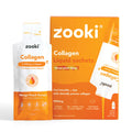 ZOOKI collagen 5,000mg, mango peach sachets, 14-pack marine peptides for professional aesthetic retail