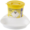 Daniels POUDS tray 2.5 sharps bin bracket, for UK aesthetic clinic waste management