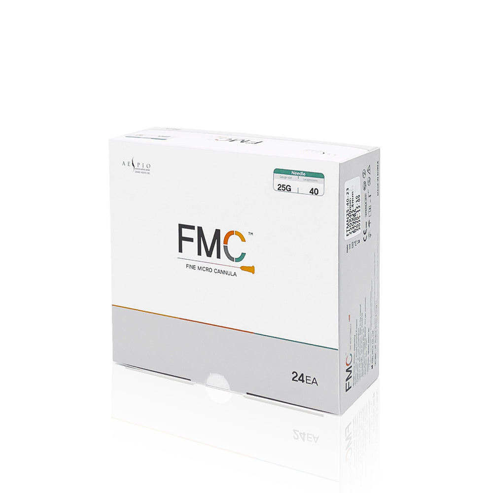 FMC cannula, 25G, 40mm, 24 pack, for UK aesthetic clinic use