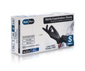 Black nitrile gloves, powder-free, clinical grade, small, 100 pack, for UK aesthetic clinic use