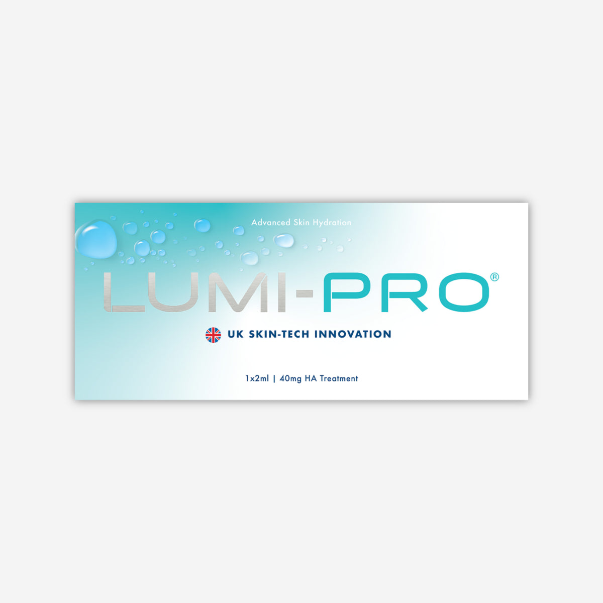 Lumi-Pro skin booster 1 x 2ml with polynucleotide PN hydration, for licensed UK permanent makeup artists and aesthetic professionals