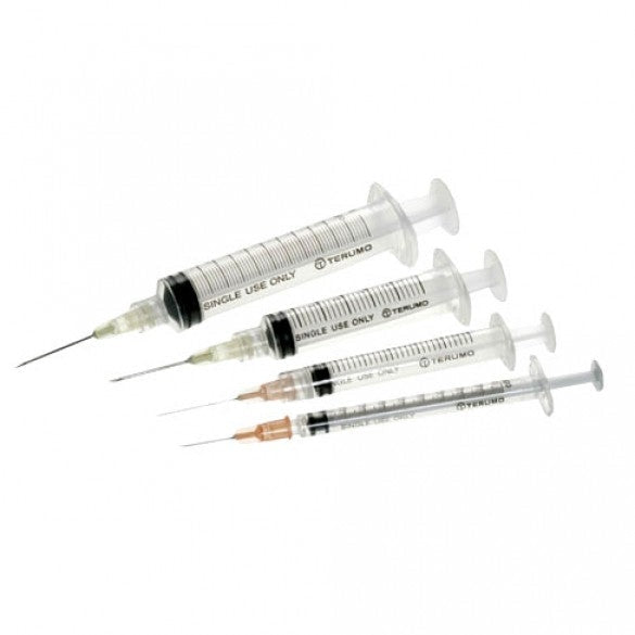 Terumo 5ml syringe with 21G 40mm needle, 10 pack, for UK aesthetic clinics