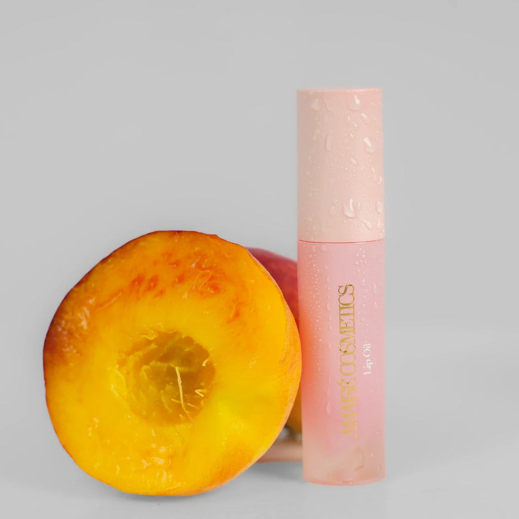 Amaisé lip oil peach 7ml hydrating aftercare balm, for licensed UK permanent makeup lip blush artists