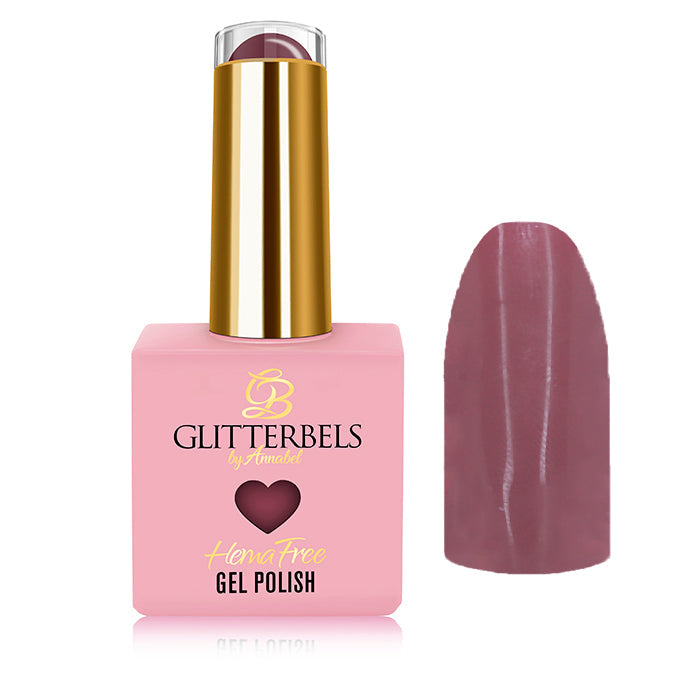 Glitterbels Autumn Rose hema free gel polish 14ml soak-off for UK nail technicians and salons