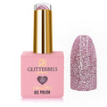 Glitterbels Rose Diamond hema free gel polish 14ml soak-off for UK nail technicians and salons