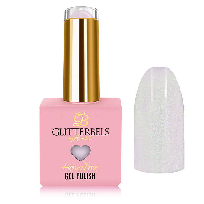 Glitterbels Opalescent hema free gel polish 14ml soak-off for UK nail technicians and salons