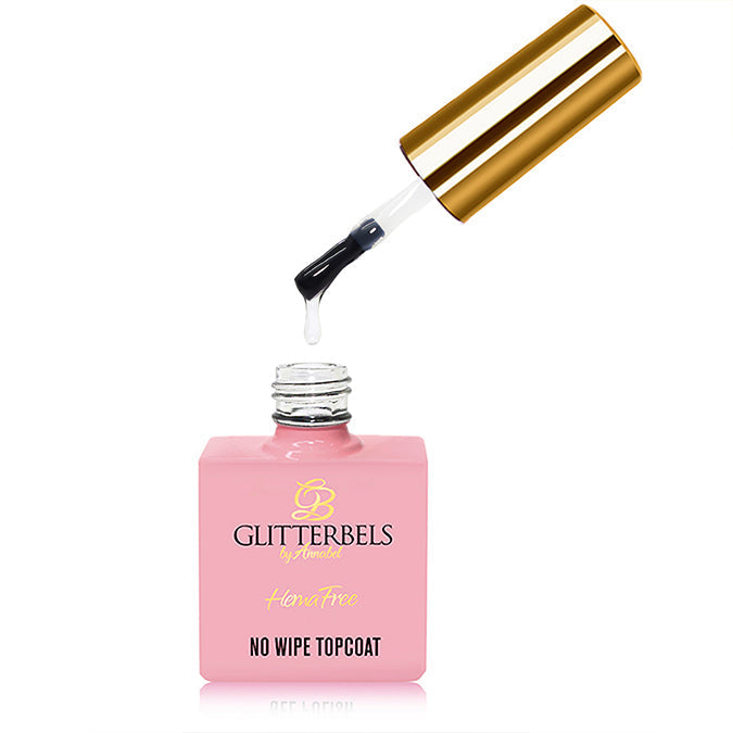 Glitterbels Glitterbels Hema Free - No Wipe Topcoat (17ml) UK nail supplies for professional nail technicians and salons