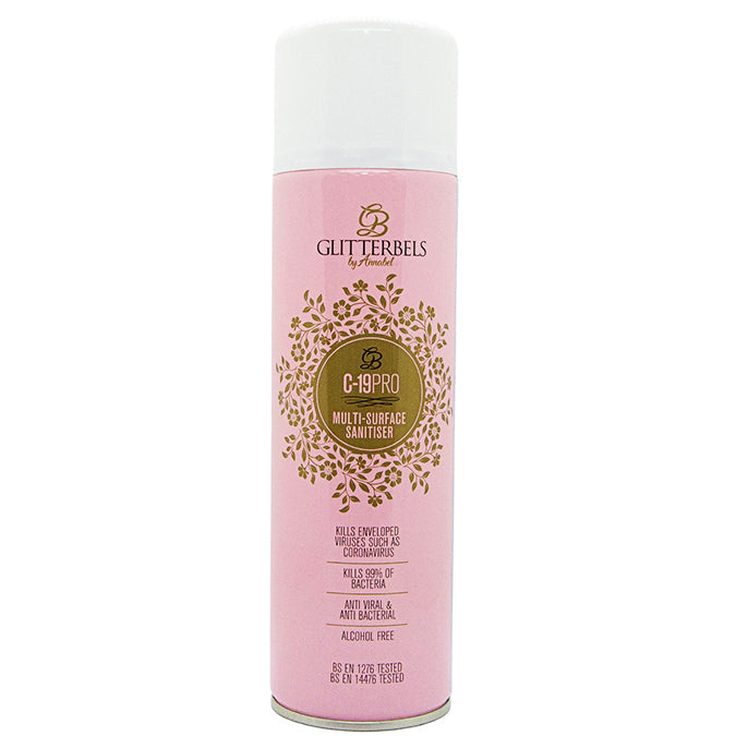 Glitterbels Multi Surface Sanitiser UK nail supplies for professional nail technicians and salons