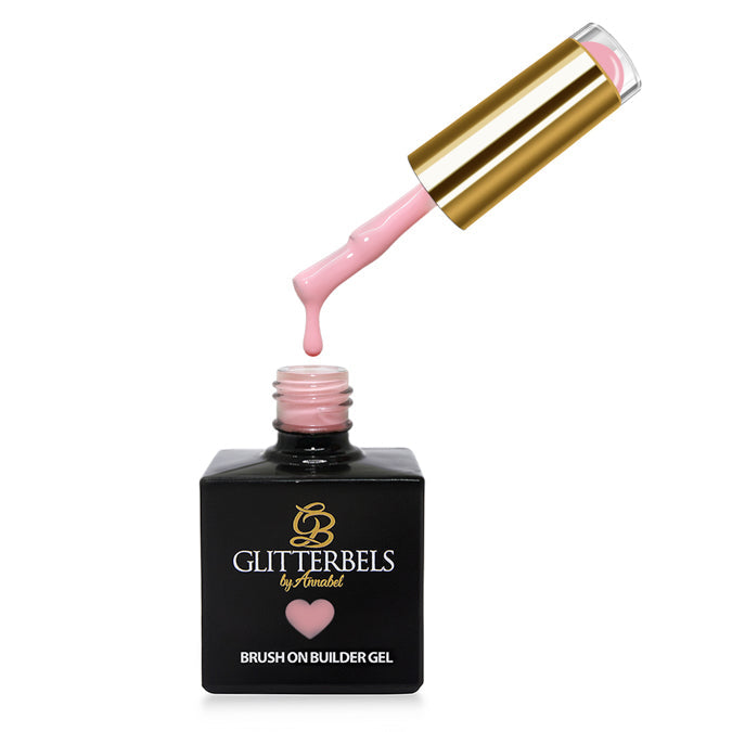 Glitterbels Glitterbels Brush On Builder              Strawberries & Cream brush for gel art and acrylic application by UK...