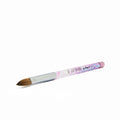 Glitterbels Pinched Pastel Glitter Acrylic Brush size 8 brush for gel art and acrylic application by UK nail technicians