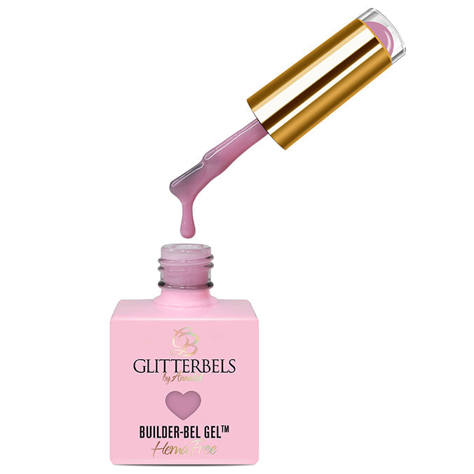Glitterbels Cover Me Pink                                                Hema Free Builder-Gel UK nail supplies for profes...