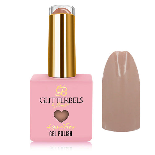 Glitterbels Caramel Cuteness hema free gel polish 14ml soak-off for UK nail technicians and salons