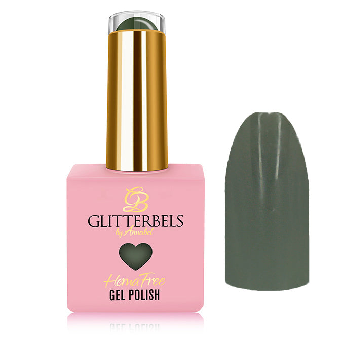 Glitterbels Can’t find my Khaki hema free gel polish 14ml soak-off for UK nail technicians and salons