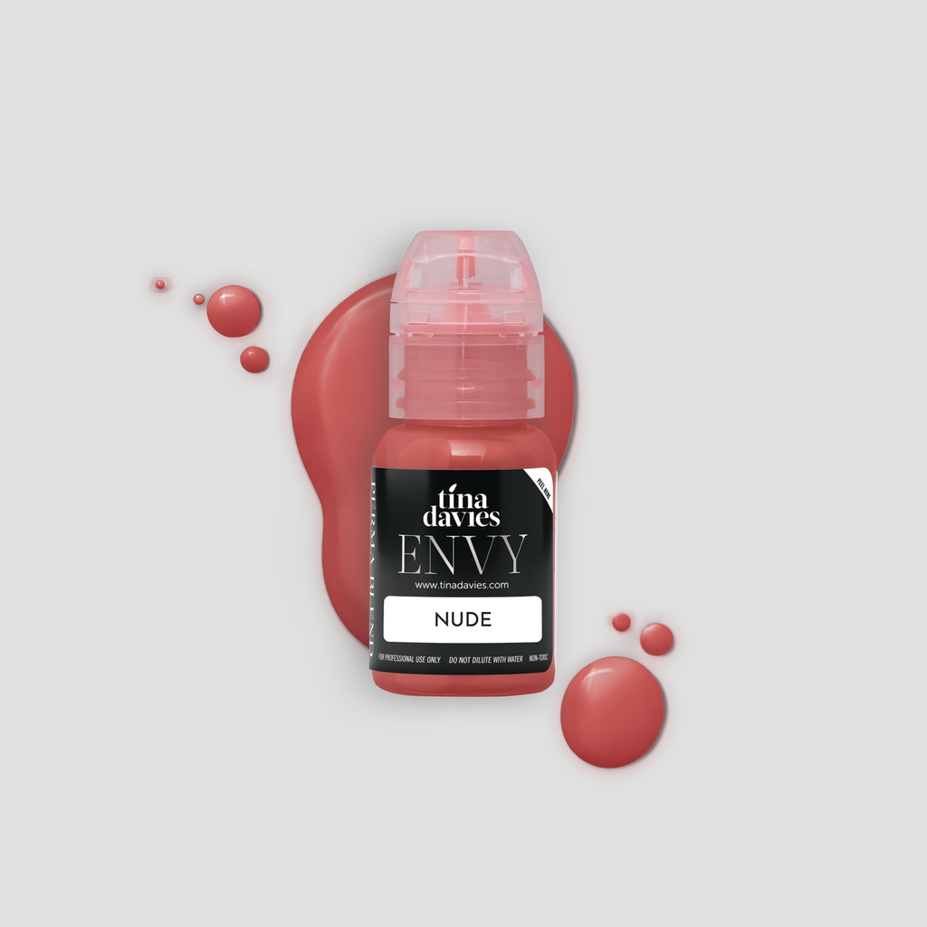 Tina Davies Envy lip pigment nude, for licensed UK permanent makeup lip blush technicians