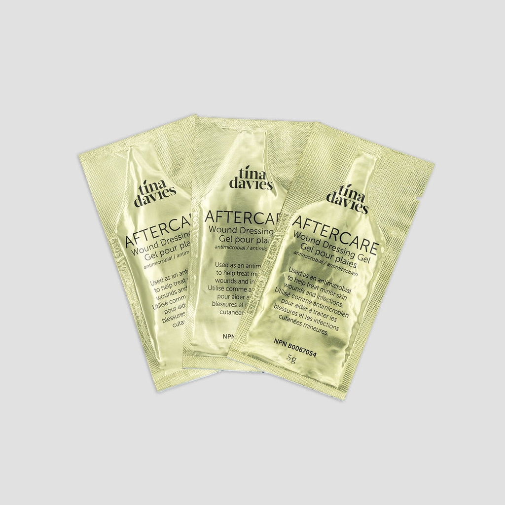 Tina Davies aftercare healing gel for PMU recovery, for licensed UK permanent makeup clients and artists