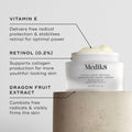 Medik8 Intelligent Retinol smoothing night cream, 0.2% gentle vitamin A, nourishing sleep treatment