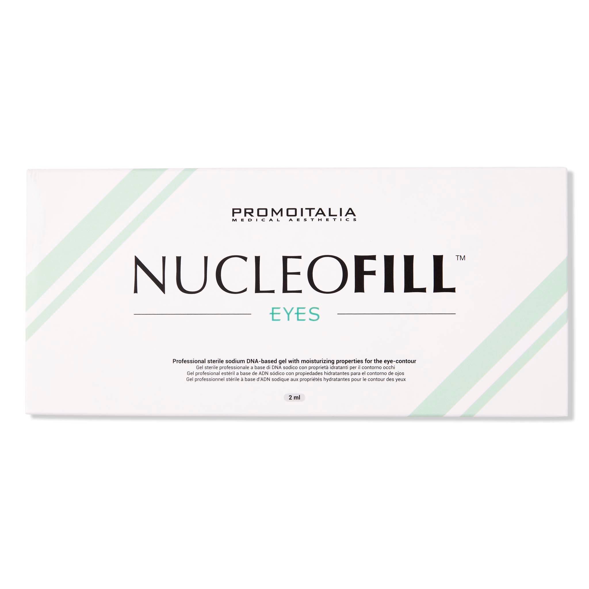 Nucleofill Eyes soft 0.75% 2ml syringe, biorevitalisation injectable, for UK aesthetic clinics