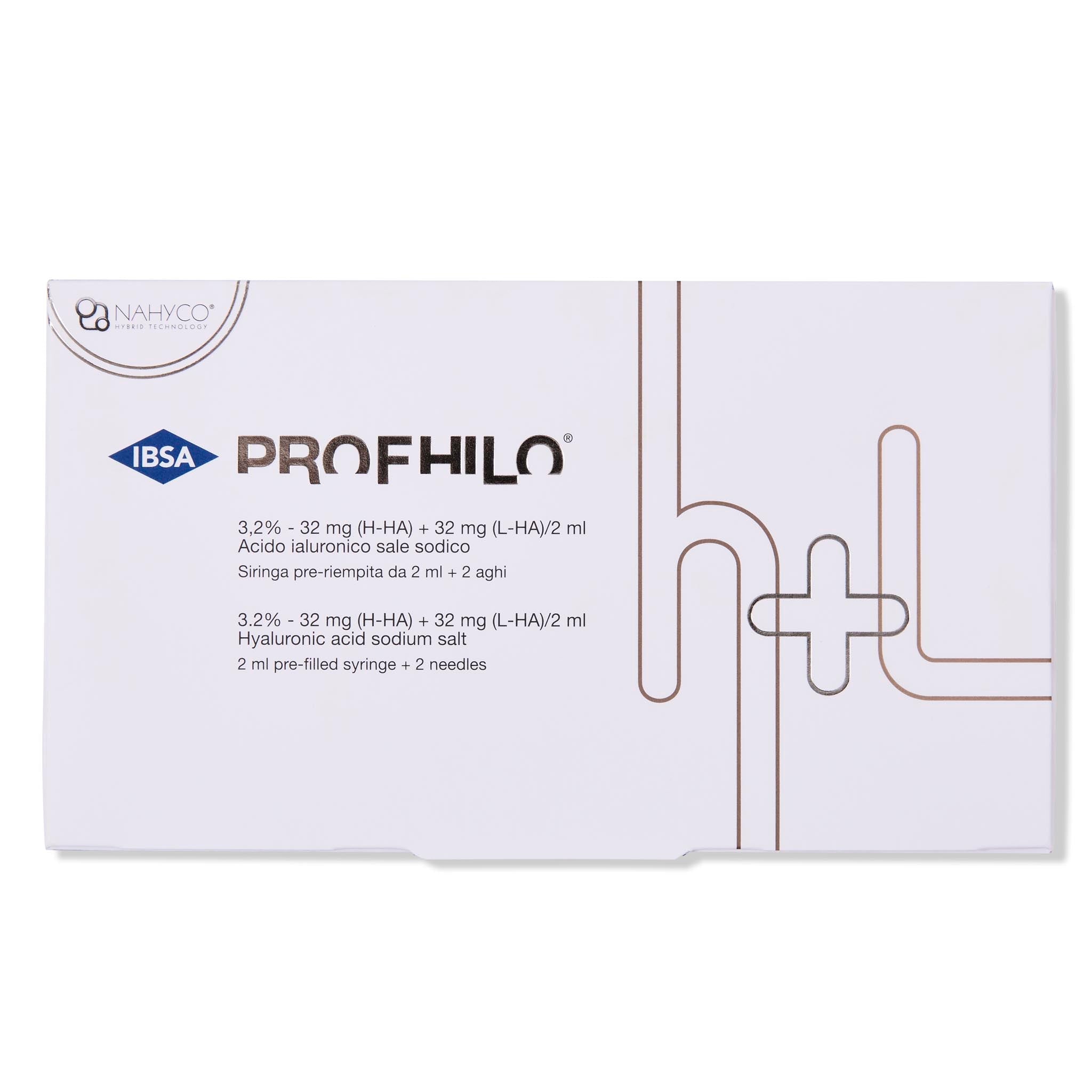 Profhilo H+L bioremodelling skin booster, 1x2ml, high-dose HA, for licensed UK aesthetic practitioners