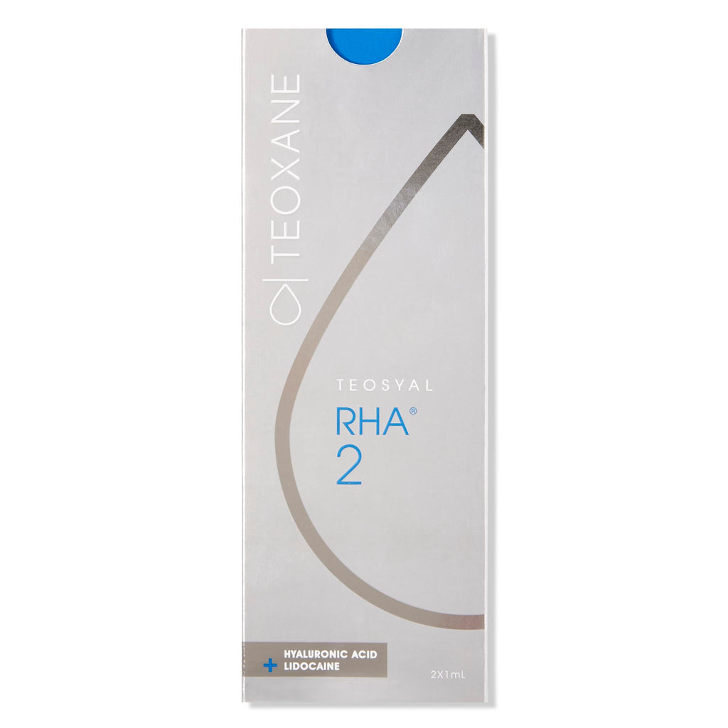Teosyal RHA 2 dermal filler, 2x1ml, flexible HA, for licensed UK aesthetic practitioners