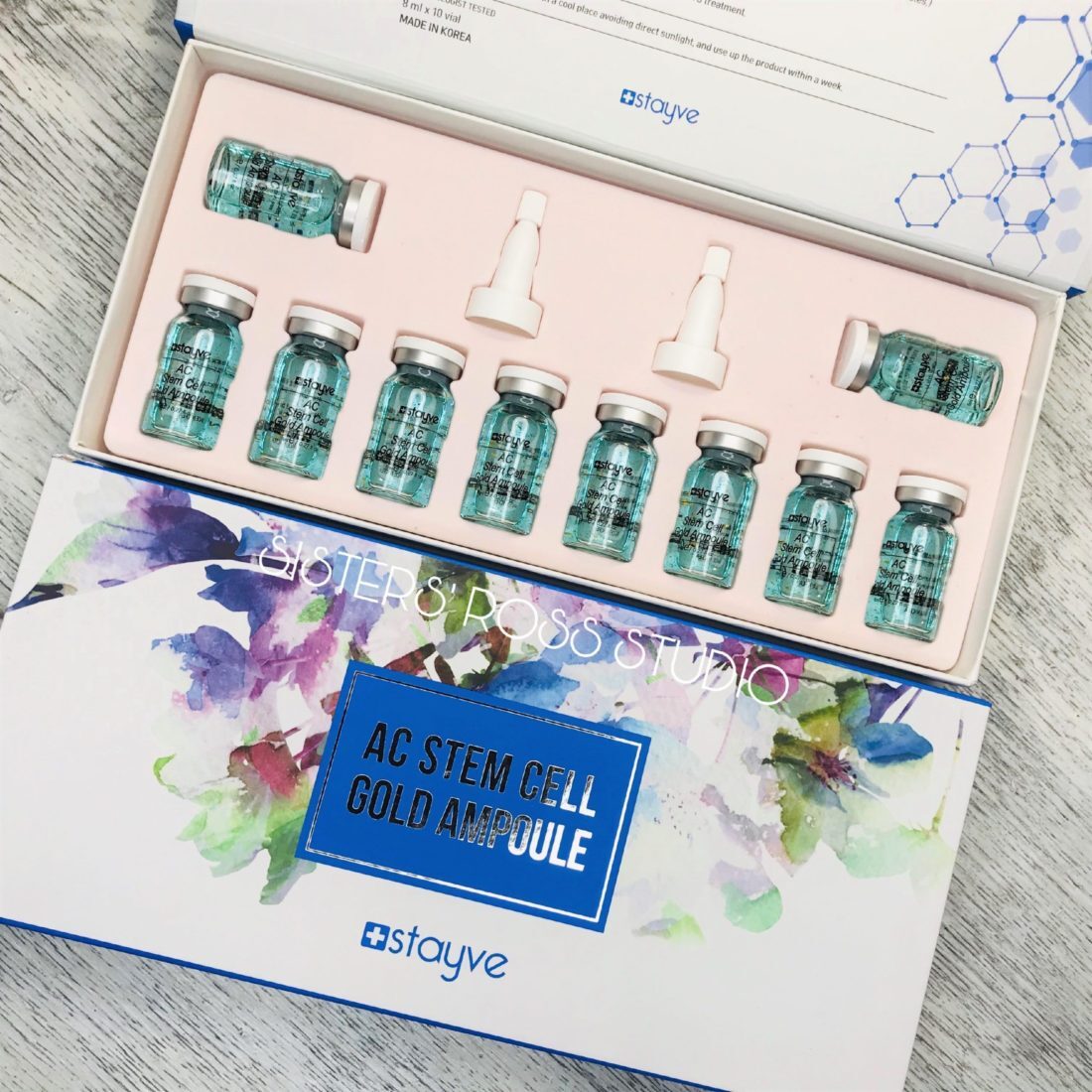 Stayve AC Stem Cell Gold serum, 8ml vial, acne-control mesotherapy treatment for clinics