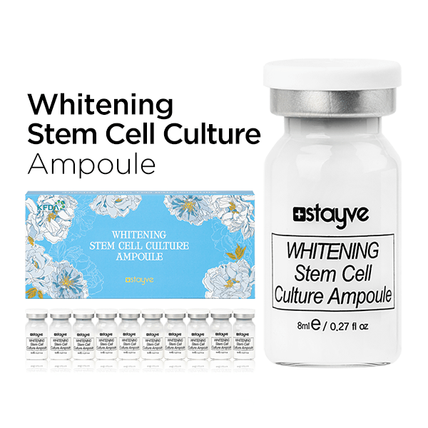Stayve Booster Whitening Stem Cell serum, 8ml vial, brightening mesotherapy treatment for clinics