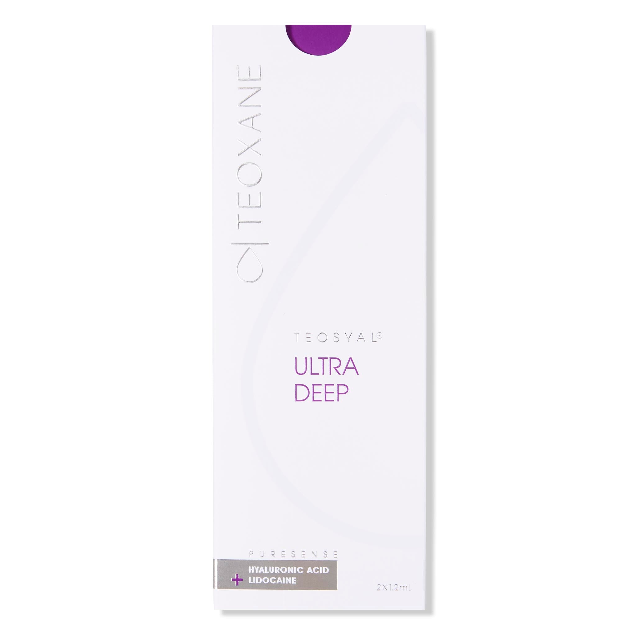 Teosyal Puresense Ultra Deep dermal filler, 2x1.2ml, for licensed UK aesthetic practitioners