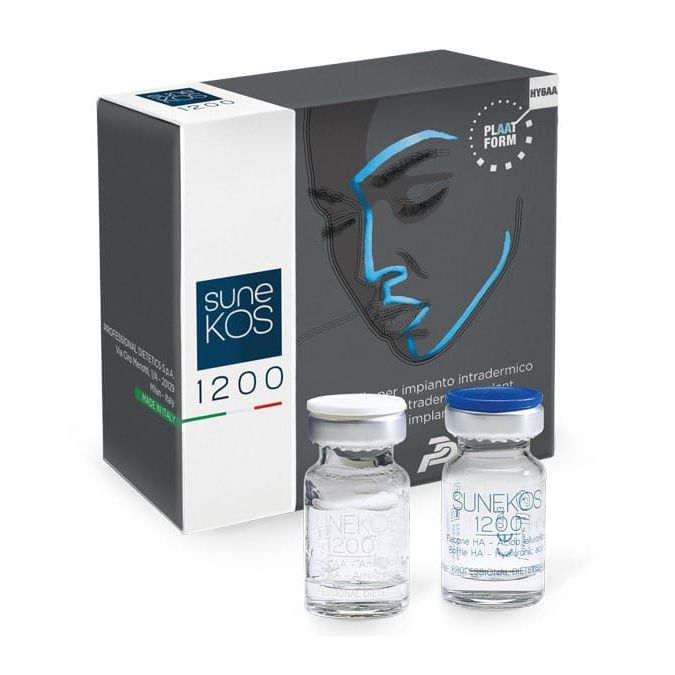 Sunekos 1200 amino acid skin booster, 2x1.5ml vials, for licensed UK aesthetic practitioners
