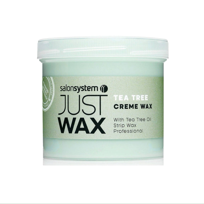 Salon System Just Wax tea tree cream depilation wax, soothing hair removal for clinics